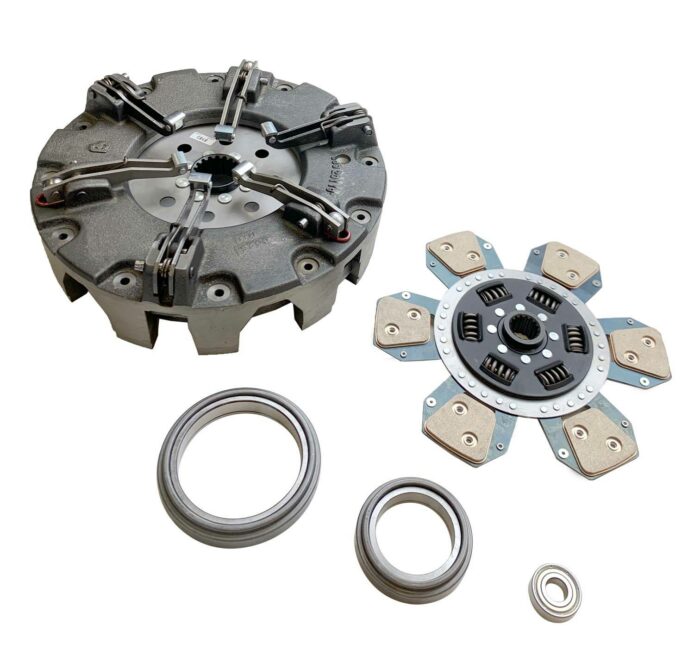 KIT COMPLET Mécanisme double, disque AV. Céramétallique, 2 butées et roulement pilote - Renault Claas - Ø310/310 - 16/18 Cannelures
