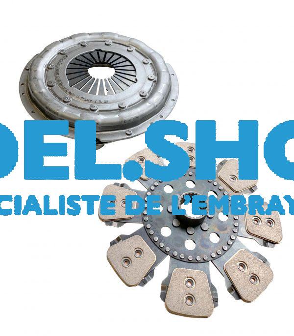 KIT Mécanisme simple à diaphragme, disque AV. Céramétallique - Massey Ferguson - Ø350 - 23 Cannelures