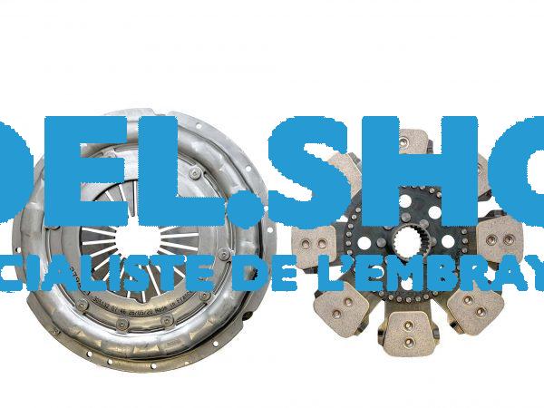 KIT Mécanisme simple à diaphragme, disque AV. Céramétallique - Massey Ferguson - Ø350 - 23 Cannelures