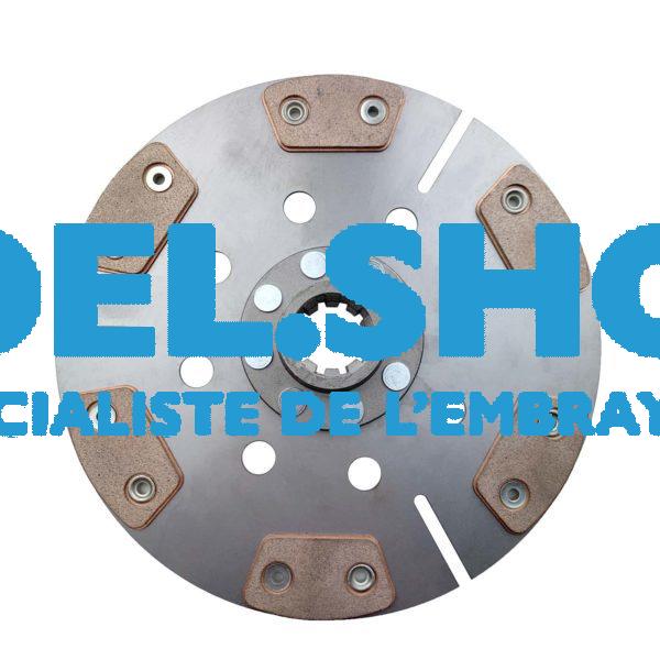 Disque d'embrayage Poclain AV. Céra. - 28 X 35 - ⌀250 - 10 Can.